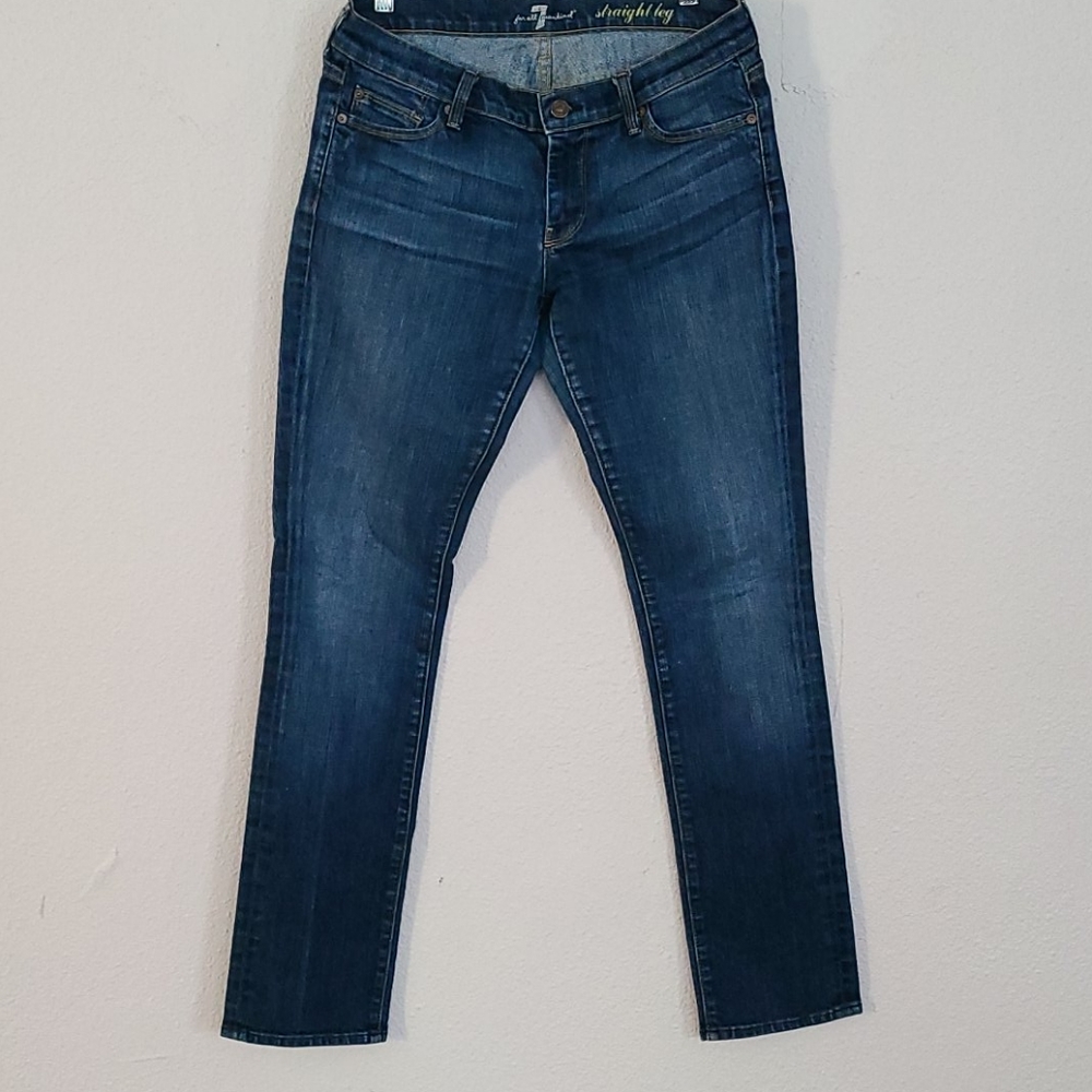 7 for all mankind straight leg jeans